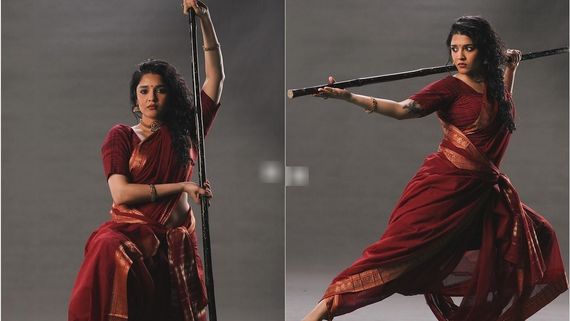 புடவை கட்டுன புயலா மாறிய ரித்திகா சிங்.. வேட்டையன் ஹீரோயின் கையில என்ன பாருங்க!