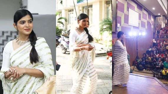 மகளிர் கல்லூரி விழாவுக்கு சஞ்சிதா ஷெட்டி எப்படி போயிருக்காரு பாருங்க.. தீயாக பரவும் வீடியோ!