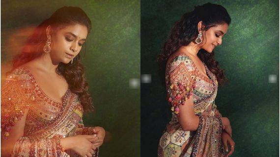 கீர்த்தி சுரேஷா இது? லோ நெக் ஜாக்கெட்.. திக்கு முக்காடி போன ஃபேன்ஸ்!