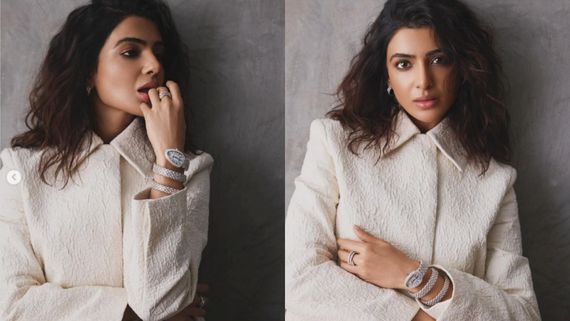 ஜொலி ஜொலிக்கும் வைர கற்கள்.. சமந்தா அணிந்த வாட்ச்சின் விலை எவ்வளவு தெரியுமா? 