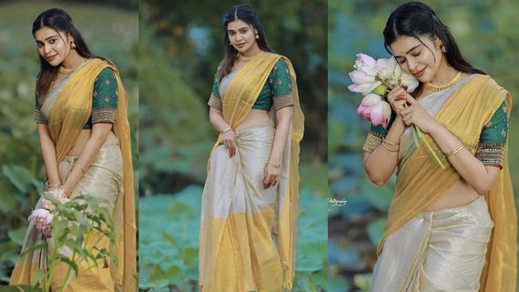 Dharsha gupta: தாமரைப்பூவுடன் வாழ்த்து சொன்ன தர்ஷா குப்தா.. லைக்ஸை அள்ளும் போட்டோஸ்!