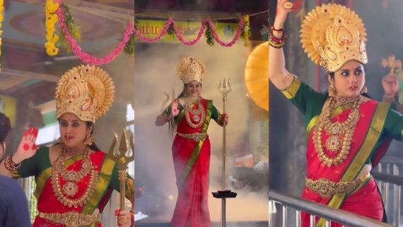 அம்மன் கெட்டப்புல நான் நயன்தாராவுக்கே டஃப் கொடுப்பேன்.. நமிதாவின் புதிய அவதார வீடியோ வந்திருக்கு!