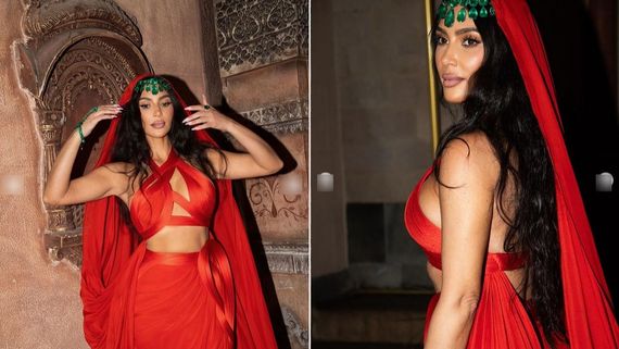 நெற்றியில் குங்குமம்.. ஆனால், பாத்ரூமில் இருந்து ஃப்ரீ ஷோ.. கிம் கர்தாஷியன் லேட்டஸ்ட் க்ளிக்!