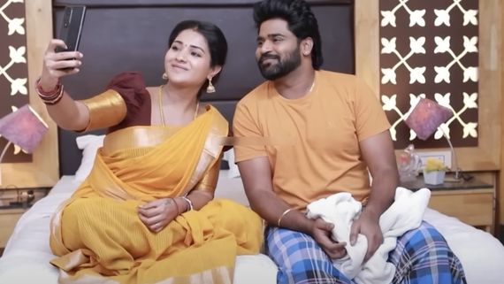  Pandian stores 2: இந்தப் புடவையில இம்புட்டு அழகா இருக்கியே.. பாண்டியன் பாராட்டு.. வெட்கப்பட்ட கோமதி!