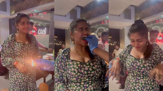 கையை வச்சு மறச்சிட்டாரு.. ஃபயர் பீடா போட்ட ஷாலு ஷம்மு.. குவியும் மோசமான கமெண்ட்ஸ்!