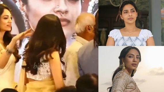 மேடையில் நடிகையை தலையில் தட்டிய நாக சைதன்யா வருங்கால மனைவி.. ஒரே பேஜாராபோச்சு! 