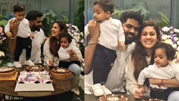 அட செம க்யூட் போங்க.. பரபரப்புக்கு இடையே நயன்தாரா பிறந்தநாள் கேக் வெட்டிய இடத்தை பாருங்க 