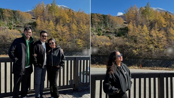 ஒரே கல்லுல ரெண்டு மாங்காய்.. ஜப்பான் மவுன்ட் ஃபியூஜியில் கணவருடன் செம ரொமான்ஸ் செய்யும் ராதிகா!