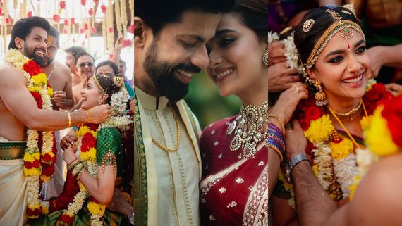 Keerthy Suresh Wedding: காதலரை மணந்தார் கீர்த்தி சுரேஷ்.. ஒரே சிரிப்புதான் போங்க.. சும்மா அள்ளுதே! 