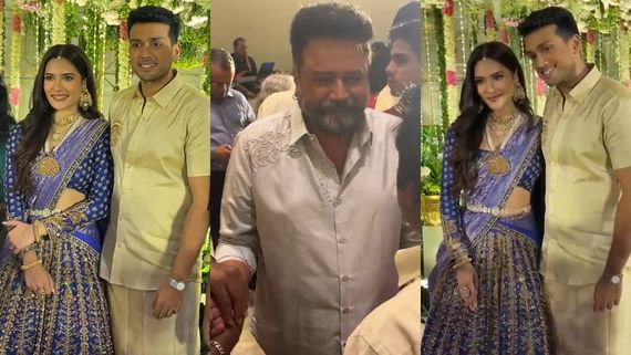 Kalidas Jayaram Wedding: காளிதாஸ் ஜெயராம் ரிசப்ஷன்.. ஷேவ் பண்ணி செம ஸ்மார்ட்டா இருக்காரே மாப்பிள்ளை!