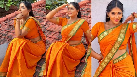 ஓட்டுமேல ஆரஞ்சு மிட்டாய்.. சீரியல் நடிகையின் போட்டோவை அண்ணாந்து பார்க்கும் ஃபேன்ஸ்!