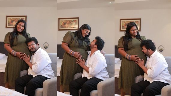 நாம் வாழ்ந்த வாழ்க்கைக்கு சான்றாவது.. நிறைமாத கர்ப்பிணியாக இந்திரஜா கர்ப்பகால புகைப்படங்கள்!