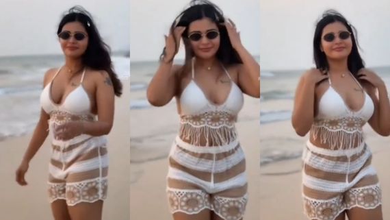 டிரெஸ்ஸு போட்டுத்தான் தர்ஷா குப்தா ஓடுறாங்க.. யாரும் ஷாக்காகிடாதீங்க.. செம பீச் வைப்ஸ்!