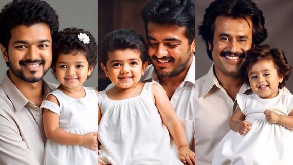 அன்பான மகள் வந்தாள்.. விஜய், அஜித், ரஜினி எல்லாம் பெண் குழந்தையா பிறந்தா எப்படி இருக்கும்.. க்யூட்!