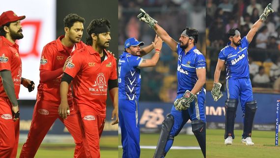 CCL 2025 : தமன் அணியை தட்டித் தூக்கிய கிச்சா சுதீப் அணி.. 46 ரன்கள் வித்தியாசத்தில் வெற்றி! 