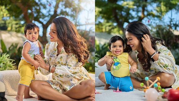 Amala Paul: அமலா பாலின் மகன் இவ்வளவு வளர்ந்துட்டாரா? மகனுக்கு நடக்க கற்றுக் கொடுக்கறாங்க!