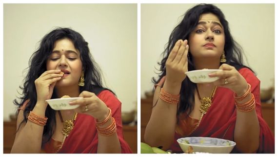 யுகாதி பண்டிகைக்கு சூப்பரா வாழ்ந்து சொன்ன பூனம் பாஜ்வா.. உருகிப்போன ஃபேன்ஸ்! 