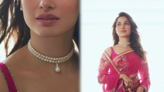 அழகாய் பிங்க் கலரில் ஜொலிக்கும் தமன்னா.. காதலும் கடந்து போகும்.. ஹார்ட்டின் விடும் ரசிகர்கள்!