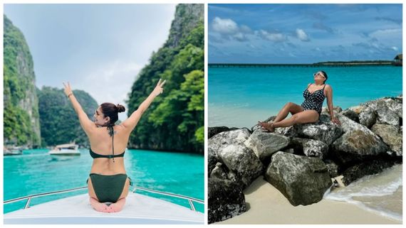  இந்த வயதிலும் இப்படியா? நீச்சல் உடையில் எல்லை மீறிய நடிகை!