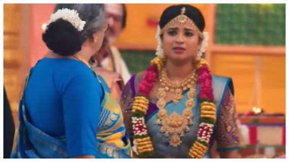 கார்த்திக், ரேவதி கல்யாணம்..சாமுண்டீஸ்வரியிடம் மாட்டி கொண்ட அபிராமி.. கார்த்திகை தீபம் சீரியல்!