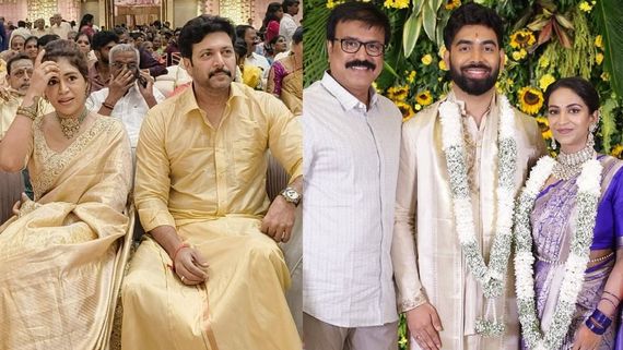 பாடகி கெனிஷா ஃபிரான்சிஸ் உடன் ரவி மோகன்.. ஐசரி கணேஷ் மகள் ப்ரீத்தா திருமண விழாவில் பங்கேற்பு!