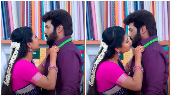 கட்டிப்புடி கட்டிப்புடிடா.. துணிக்கடையில் கசமுசா.. ரொமான்ஸ் மூடில் ரேவதி.. கார்த்திகை தீபம்! 