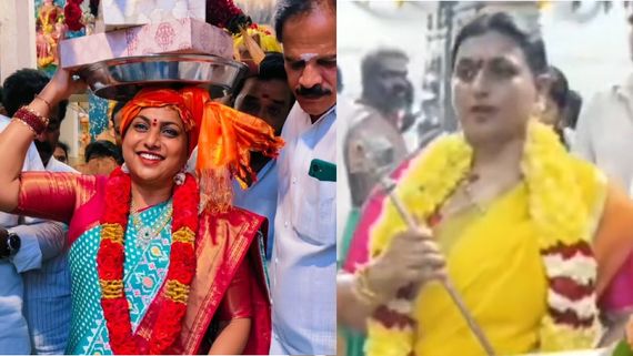 Roja: வெற்றி வேல் முருகனுக்கு வெள்ளி வேல் காணிக்கையாக்கிய நடிகை ரோஜா.. திருத்தணியில் பக்திப் பரவசம்!