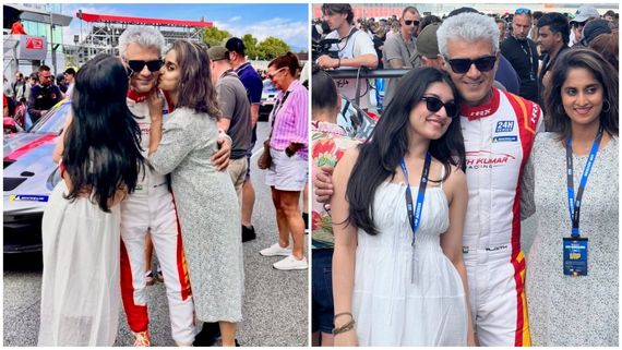 அப்பாவை விட வளர்ந்து விட்டாரா? இணையத்தில் தீயாய் பரவும் அஜித்தின் குடும்ப போட்டோ!