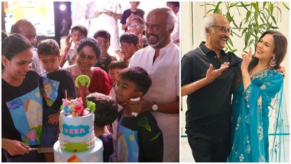 Rajini: கடைகுட்டி பேரனுக்கு பிறந்த நாள்.. ரஜினியின் முகம் முழுக்க சந்தோஷம்.. டிரெண்டாகும் போட்டோ!