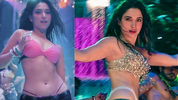 கன்றாவி.. இடுப்புக்கு கீழ் இறங்கிய பாவாடை.. உள்ளாடை தெரிய ஆட்டம் போட்ட தமன்னா.. ரொம்ப மோசம்!