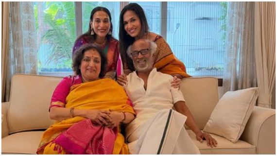 குடும்பத்தினருடன் தீபாவளியை கொண்டாடிய நடிகர் ரஜினிகாந்த்... டிரெண்டாகும் போட்டோஸ்!