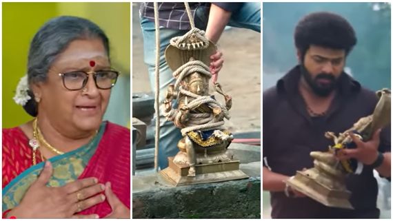   குழியில் இறங்கிய பாட்டி.. சிலையுடன் வந்த கார்த்தி, நடந்தது என்ன? கார்த்திகை தீபம்! 