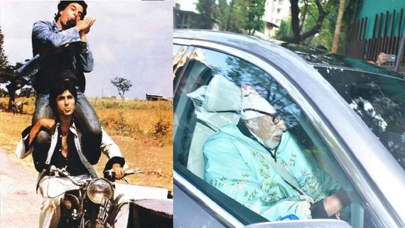 90 வயது தர்மேந்திராவை பார்க்க.. 83 வயது அமிதாப் பச்சன் கார் ஓட்டிச் சென்ற காட்சிகள்.. ஷோலே நட்பு!