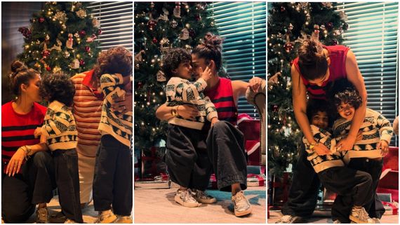  இந்த பக்கம் தங்க புள்ள.. அந்த பக்கம் லட்டு புள்ள.. நயன்தாராவின் கிறிஸ்துமஸ் கொண்டாட்ட போட்டோஸ்!