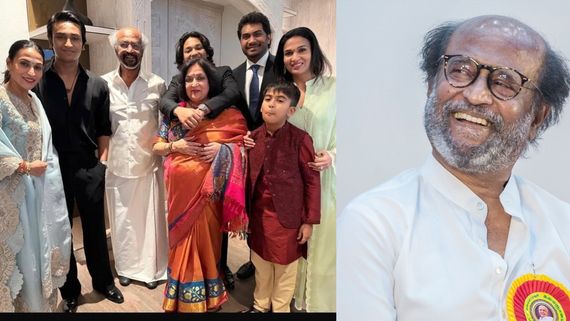 தாத்தா ரஜினியை விட வளர்ந்த பேரன்.. பாட்டியை எப்படி கட்டிப் பிடிச்சிருக்காரு பாருங்க.. சோ க்யூட்!