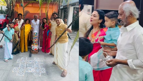 சூப்பர் ஸ்டார் வீட்டுப் பொங்கல்.. லதா ரஜினிகாந்தை பாடாய் படுத்திட்டாங்க.. கோலத்தில் அதை கவனிச்சீங்களா?