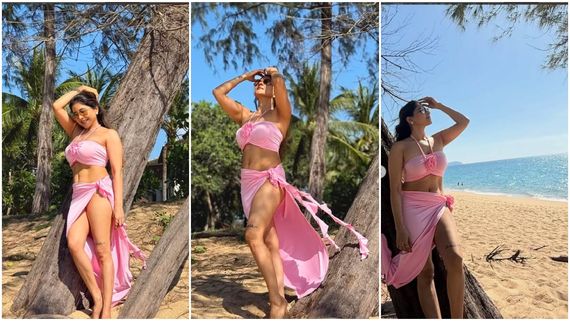 திருமணத்து பின்னும் இப்படியா?  கவர்ச்சி தரிசனம் காட்டிய சாக்ஷி அகர்வால்!