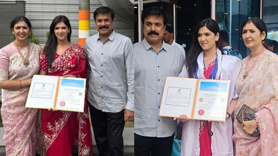 விஜயகாந்த் குடும்பத்தில் ஒரு டாக்டர் பொண்ணு ரெடி.. தயாரிப்பாளர் சுதீஷ் மகள் தூள் கிளப்புறாங்களே!