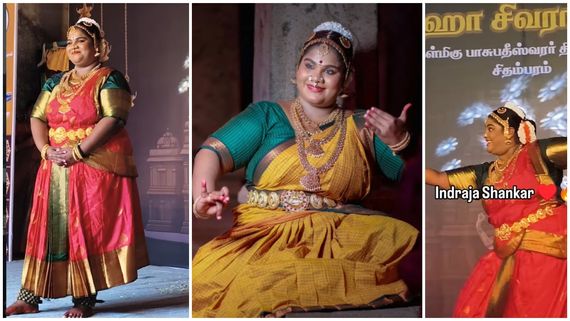 மகா சிவராத்திரி.. இந்திரஜாவின் நாட்டியாஞ்சலி.. அடடா.. கலக்கிட்டீங்க போங்க!