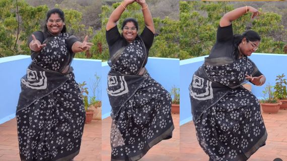 INDRAJA ROBO SANKAR: 1000 தாமரை மொட்டுகளும்.. ரோபோ சங்கர் மகளும்.. அழகோ அழகு.. என்னாமா ஆடுறாங்க!