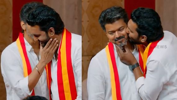 மாறி மாறி முத்தம் கொடுத்துக் கொண்ட விஜய் - வேட்பாளர்.. ஆனால் அதைச் செய்ய மாட்டேன்னு சொல்லிட்டாரே!