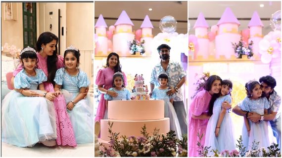 செல்ல மகள்களின் பிறந்த நாள்.. தடபுடலாக கொண்டாடிய பிரஜின், சாண்ட்ரா!
