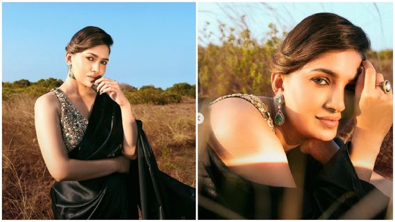 vani bhojan: ஒரே பார்வையில் கவர்ந்த வாணி போஜன்.. கருப்பு சேலையில் கில்லாடி லுக்!