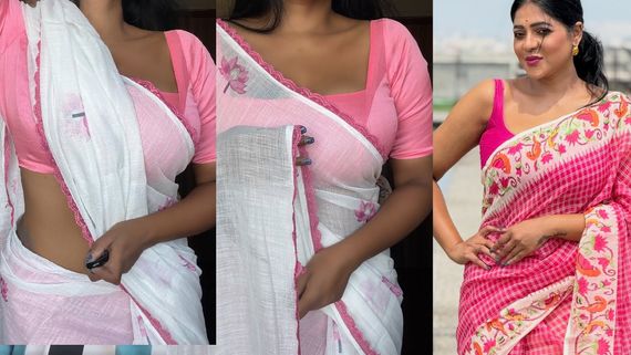 Reshma Pasupuleti: முகத்தைக் காட்டாமல் கழுத்துக்கு கீழ் எடுத்த புகைப்படங்களை இறக்கிய ரேஷ்மா பசுபுலேட்டி!