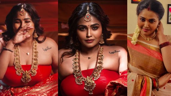 பஞ்சுமிட்டாய் சேலை கட்டி.. அர்ச்சனா மாரியப்பனின் அந்த வைரல் போட்டோஷூட்.. மேக்கிங்கே மிரட்டுதே!