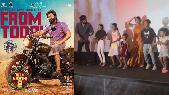 மீனு டீச்சருடன் அப்படிப் போடும் விஷ்ணு விஷால்.. விஜய் ரசிகர்கள் ட்ரோல் செய்தும் ஓடும் கட்டா குஸ்தி 2
