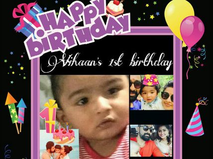 ఎంతముద్దుస్తున్నాడో : స్నేహ కొడుకు తొలి పుట్టిన రోజు సెలబ్రేషన్ (ఫొటోలు)