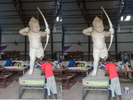 ‘రెమో’ పబ్లిసిటీ కోసం మన్మథ విగ్రహాలు