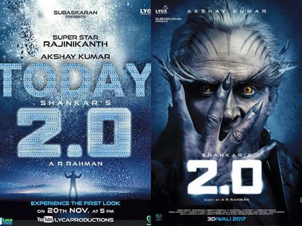 'రోబో 2.0' ఫస్ట్ లుక్ పంక్షన్ లైవ్ ఇక్కడ (లింక్), అక్షయ్ తో కొత్త పోస్టర్ (ఫొటోలు)