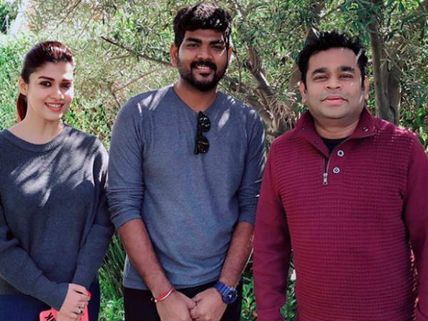  ఏఆర్ రెహమాన్‌ను కలిసిన లవ్ బర్డ్స్ నయనతార-విఘ్నేష్ శివన్